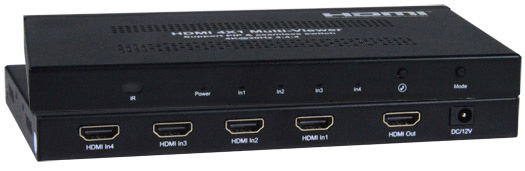 SPLITMUX4K6GB4LC 4K HDMI Quad Screen Multiviewer
