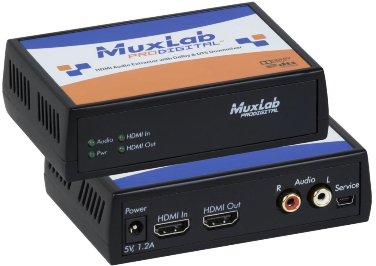 Picture of MuxLab MUX-500439 HDMI Audio Extractor with Dolby & DTS Downmixer