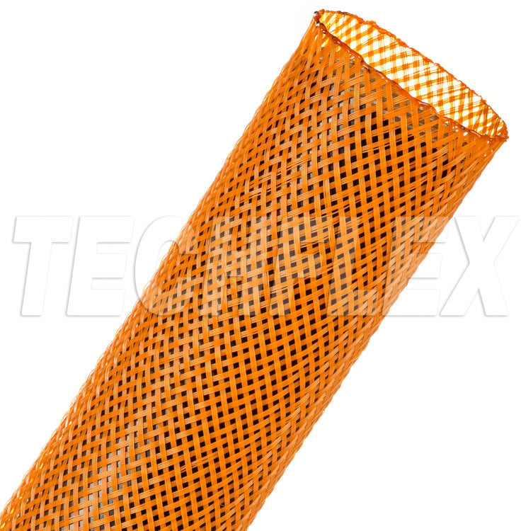 TFX-PTN150-200OE 1.5 in. Orange Flexopet - General Purpose Expandable Braided Sleeving - 200 ft.