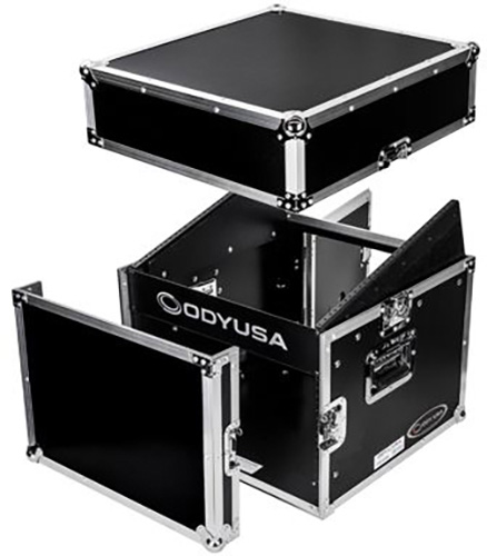 Odyssey Cases ODSY-FR1006 Combo Rack 10U Top Slant Rack - 6U Bottom Vertical Rack