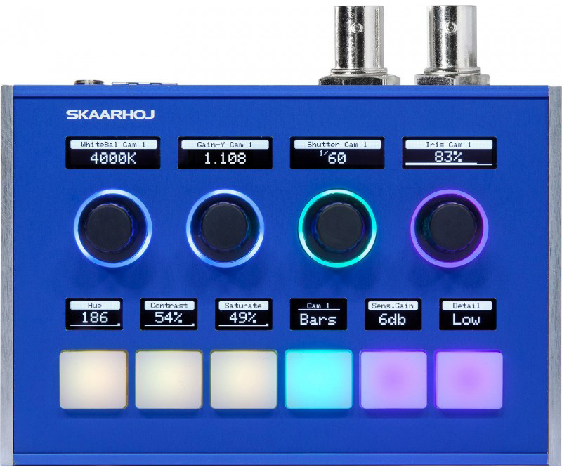 Picture of Skaarhoj SKA-INLINE-10-V1 Inline 10 Modular Controller - 6 Four Way Buttons & 4 Encoders in a Utility Panel