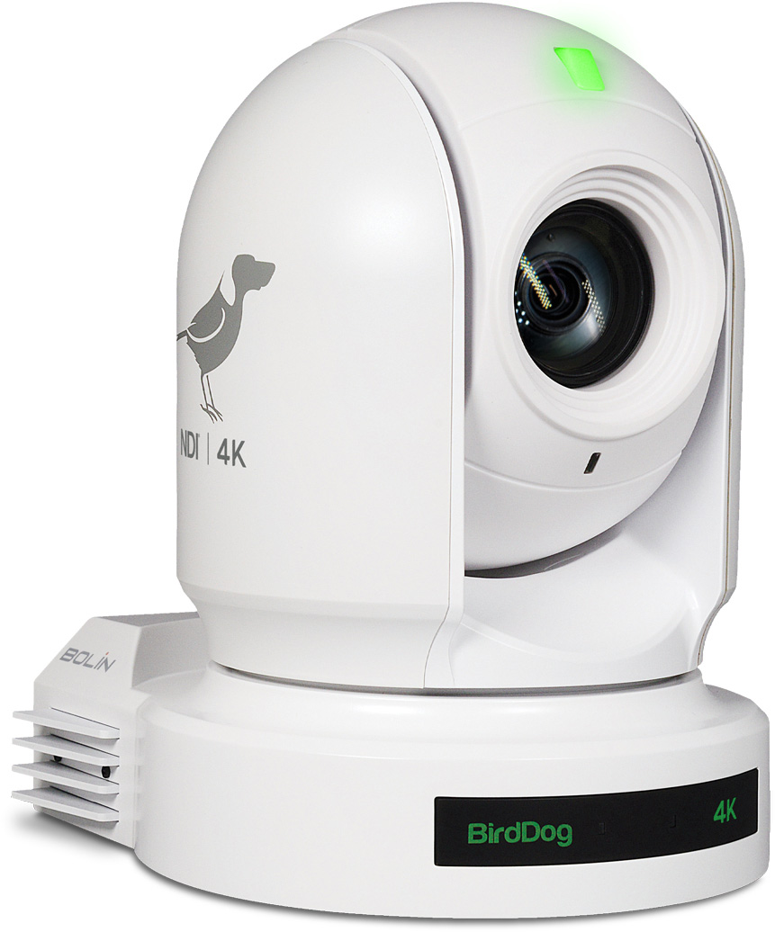 Picture of BirdDog BDS-BDP400W Eyes P400 4K 10-Bit Full NDI PTZ Camera with Sony Sensor - White
