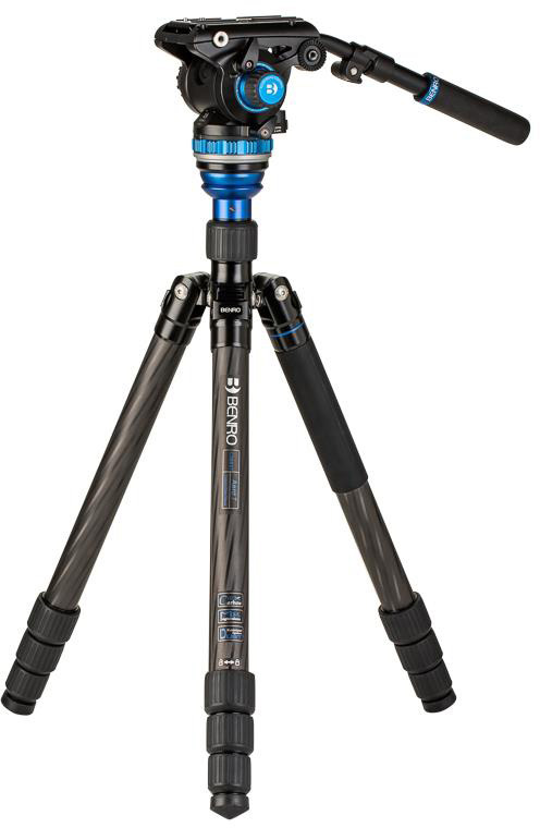 Picture of Benro BNRO-C3883TS6PRO Travel Angel Aero-Video Tripod kit with Leveling Column & S6PRO Head