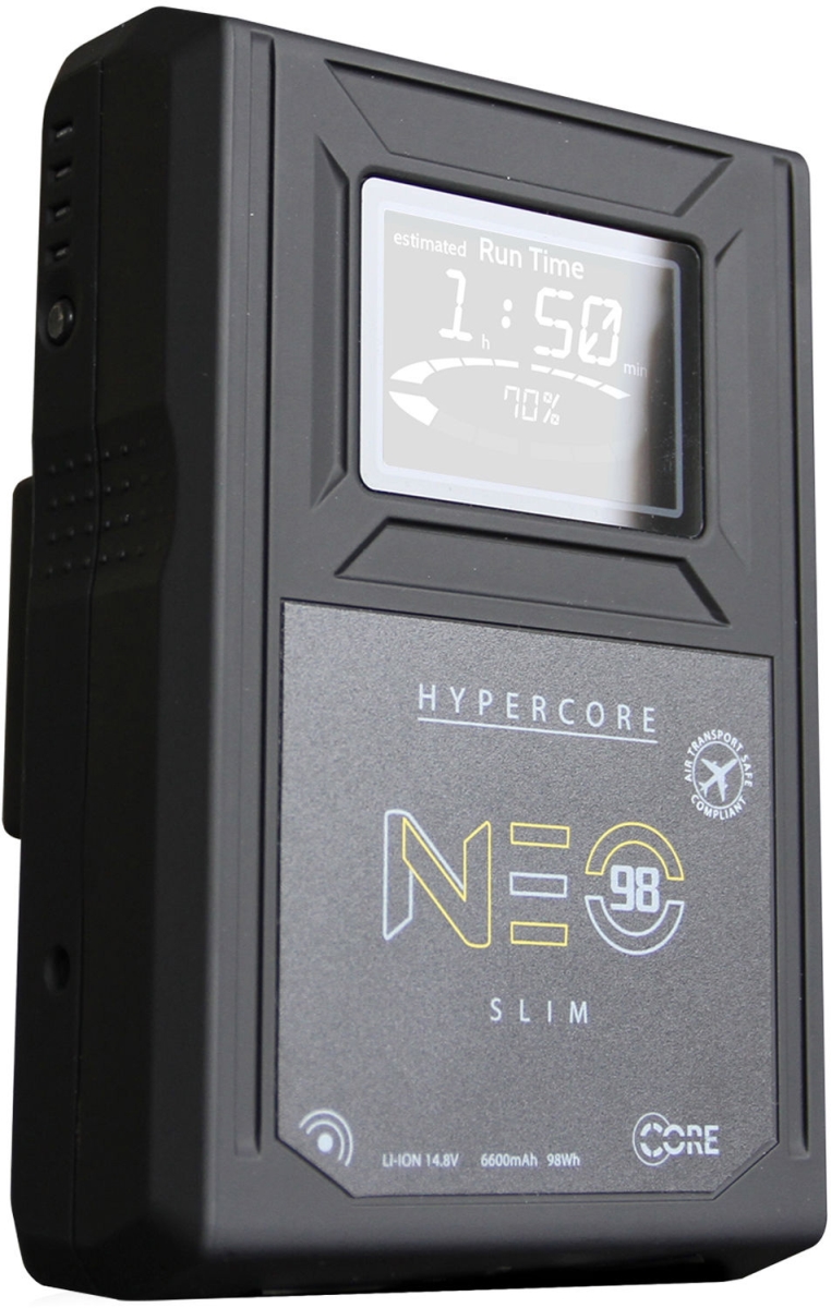 Picture of Core SWX CSW-NEOS-98AG Slim High Output 98wh - 14.8v 6.6Ah 3-Stud Gold Mount Hi-Draw Li-ion Battery Brick