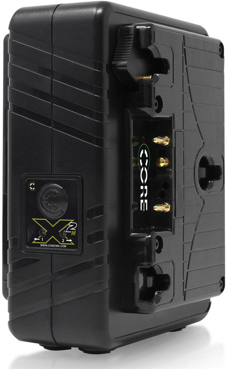 Picture of Core SWX CSW-GPM-X2A Mini Dual Camera Battery Travel Charger - 100V-240VAC - 50-60Hz - 3-Stud Gold Mount