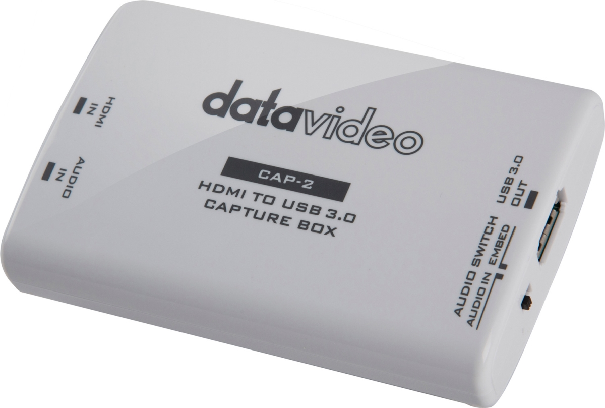Picture of Datavideo DV-CAP-2 HDMI to USB 3.0 Capture Box - Plug & Play - Up to 350Mbps USB