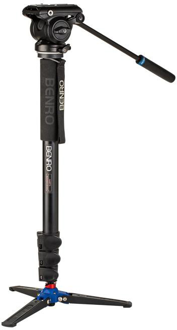 Picture of Benro BNRO-A48FDS4PRO Classic Video Monopod with S4 PRO Flat Base Fluid Video Head