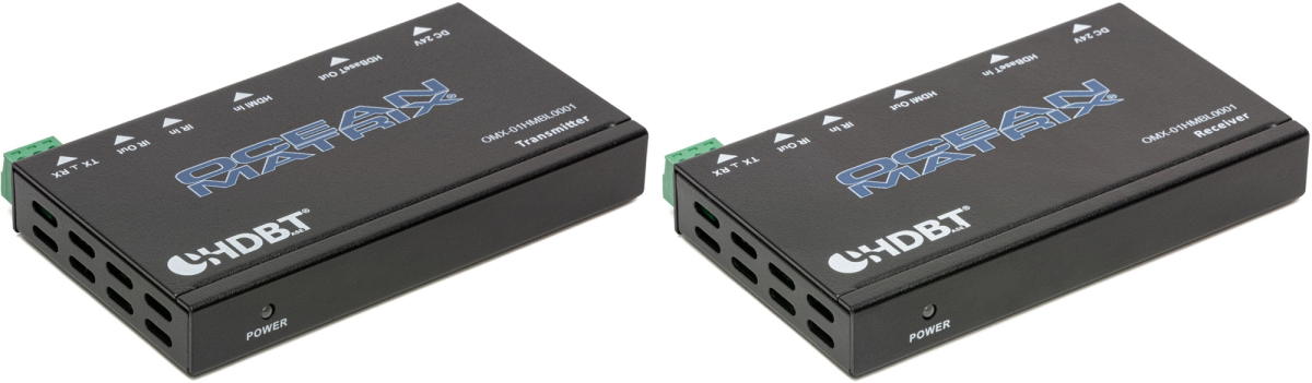 Picture of Ocean Matrix OMX-01HMBL0001 HDBaseT 4K HDMI Extender Set with Two-Way IR - RS232 - PoC