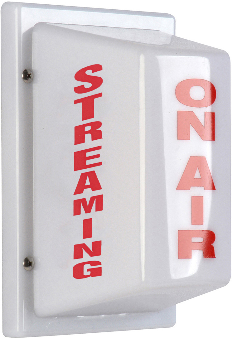 FSL-9 Triple-Sided Light Non-Flashing ON AIR on Front STREAMING on Two Sides AC Hard-Wired