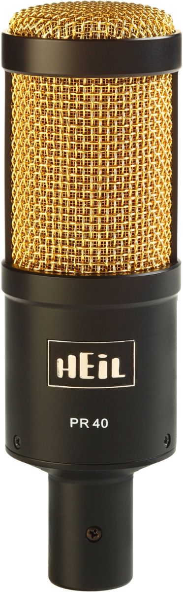 HEIL-PR40-BG Dynamic Studio Recording & Live Microphone - Black Body & Gold Screen -  Heil Sound