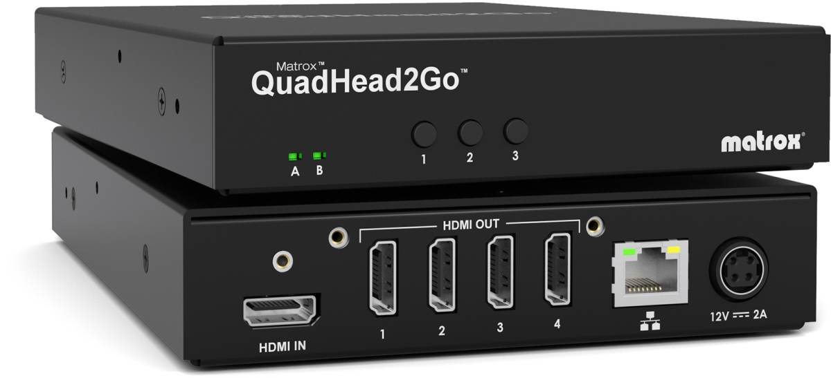 Picture of Matrox MTX-Q2GH4K QuadHead2Go Q155 Multi-Monitor Controller Appliance