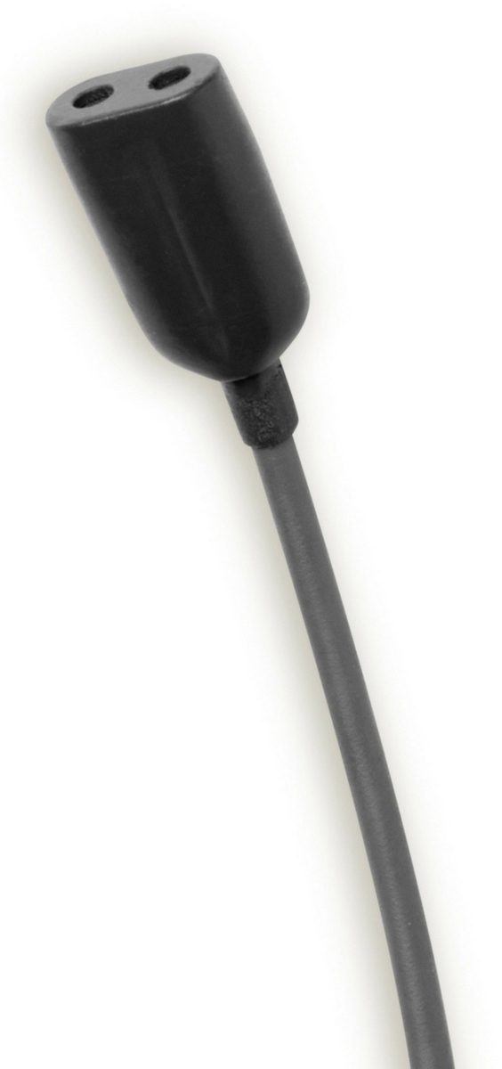 POI-CO28WLXSE-BK Confidence Omni Dual Lavalier Mic with 3.5 mm Lockable X-Connector for Sennheiser - Black