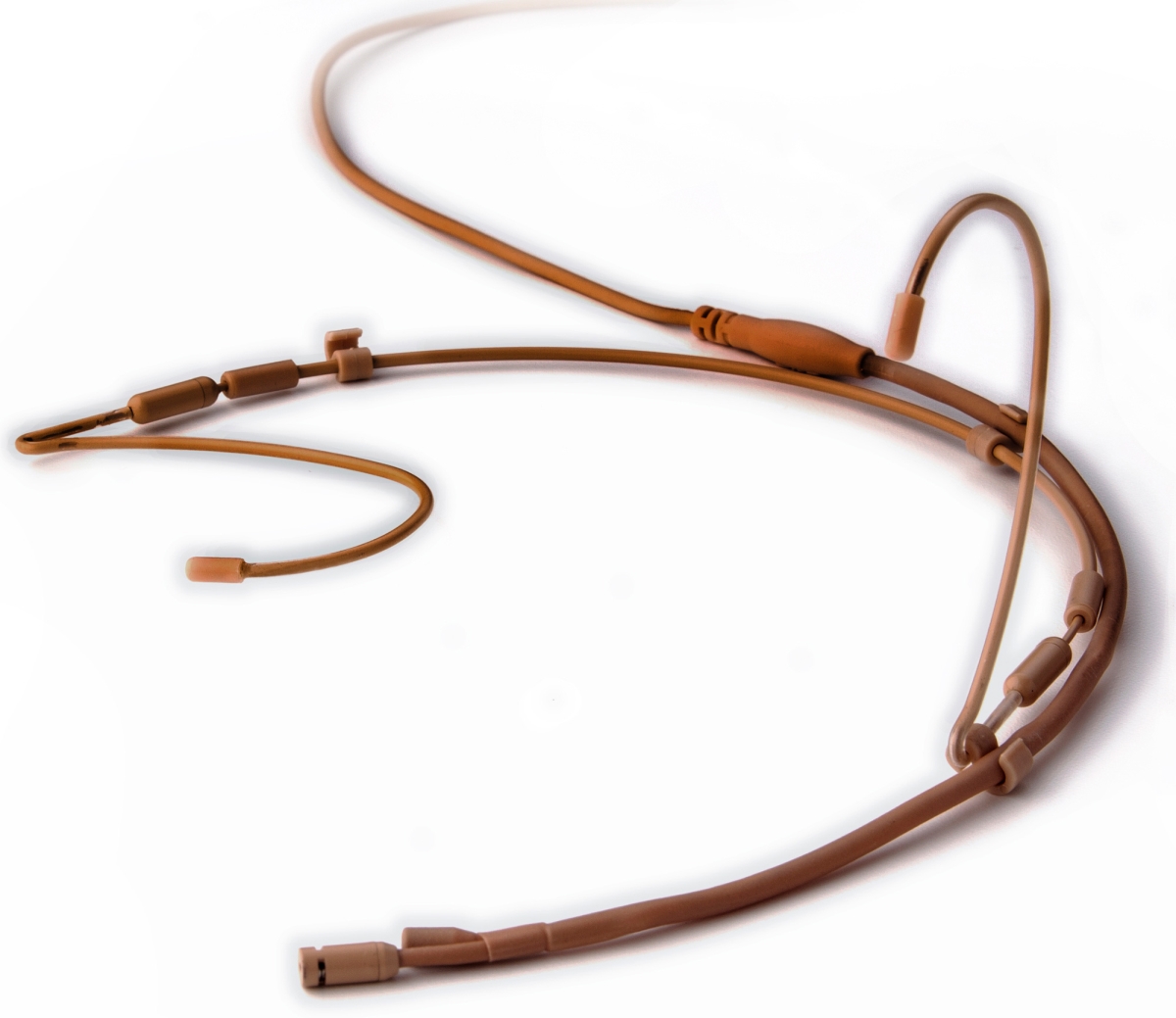 POI-CX2-8DXLE-BR Cross-Function Omni & Cardioid Headset Mic with TA5F X-Connector for Lectrosonics - Brown