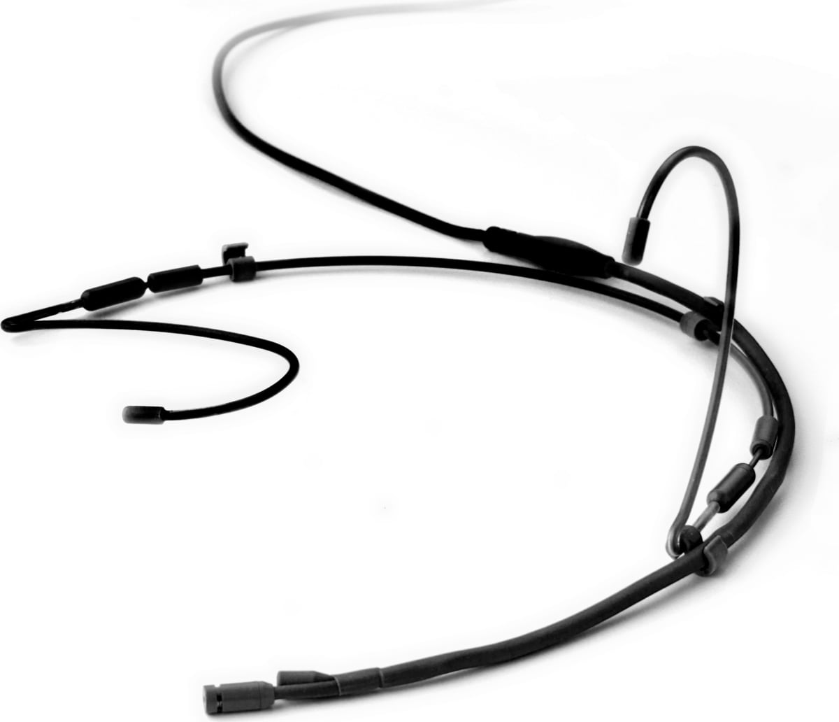 POI-CX2-8DXSH-BK Cross-Function Omni & Cardioid Headset Mic with TA4F X-Connector for Shure - Black