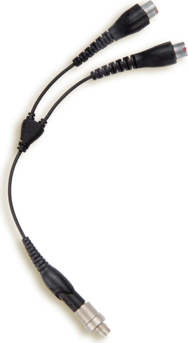 POI-YSK Mic Cable Adapter with Combines Two Threaded Female Lemo-Style Connectors