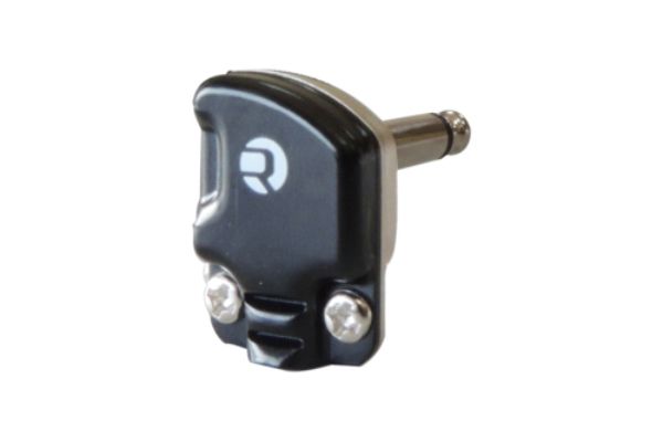 RN-RP2RCF-BAG-D 0.25 in. Mono & Low-Profile Right Angle Pancake Plug, Black & Nickel - Pack of 100
