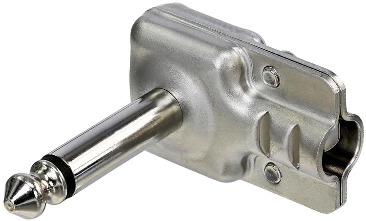 RN-RP2RCF-D 0.25 in. Nickel Mono & Low-Profile Right Angle Pancake Plug - Pack of 100