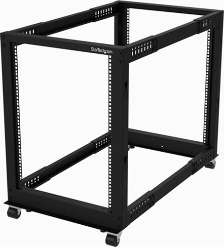 Open Frame Rack with 4 Post Adjustable Depth 15U