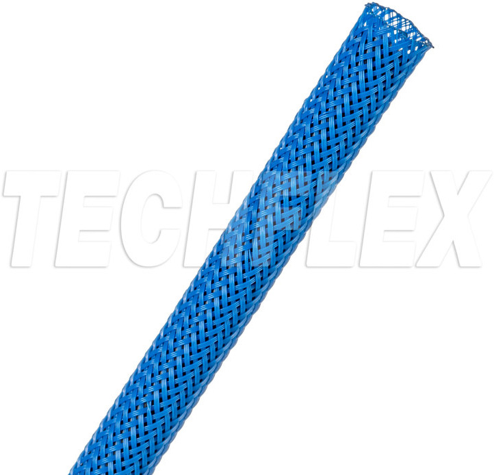TFX-PTT0-31NB 0.31 in. PET Tight Weave Flexo Pet Bulk Spool - Neon Blue - 1000 ft.