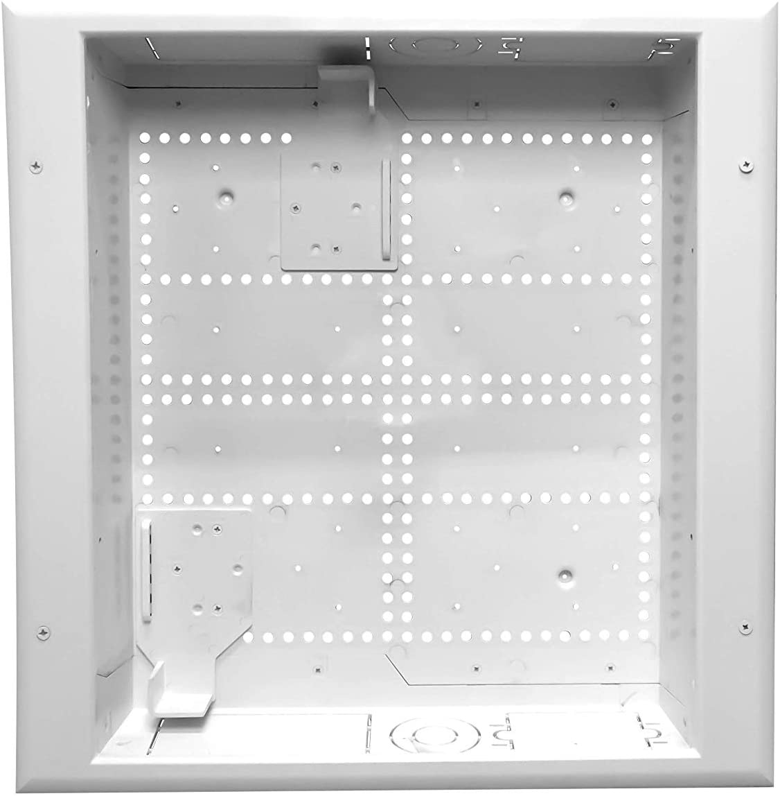 Datacomm Electronics 45-8021-1S Connected Media Box with 15A 125V Duplex Surge Receptacle with Outlet Box
