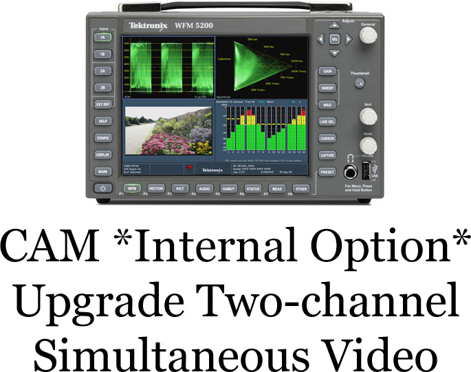 TEK-WFM5200-CAM Internal Option Two-channel Simultaneous Video Monitoring for WFM5200 -  Tektronix