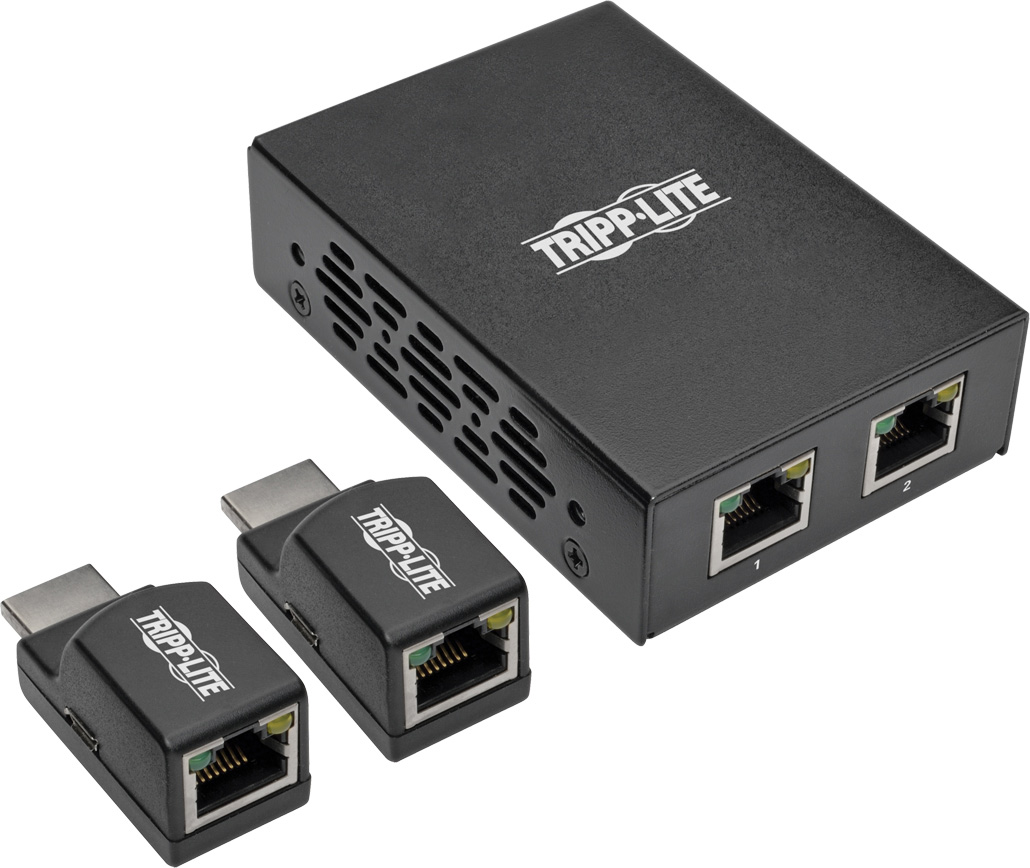 Picture of Tripp Lite TRL-B126-2P2MPOC 2-Port HDMI Over Cat5 Cat6 Extender Kit with 1080p Power Over Cable
