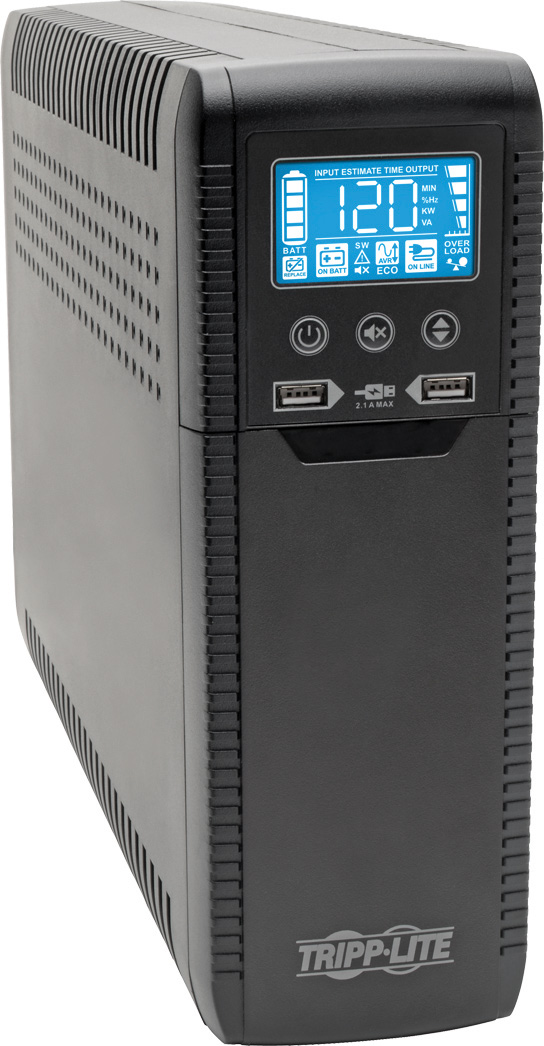 Tripp Lite TRL-ECO1500LCD 1500V AC UPS Eco Green Battery Back Up AVR 120V USB Energy Star