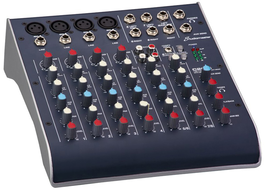 SM-C2S-4 4-Channel USB Compact Mixer