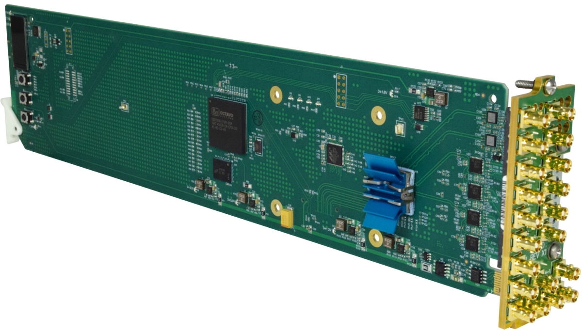 Picture of Cobalt Digital 9915DA4X16XPT12G 12G-3G-HD-SD-SDI Quad-Channel Multi-Rate Reclocking DA with x4 Output Crosspoint