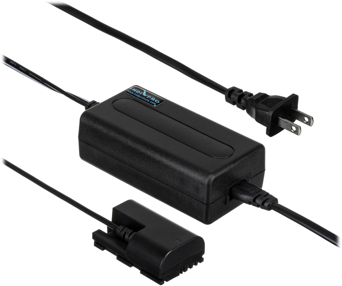 INDI-P411C 8V AC Power Supply with 8 ft. Canon LP-E6 Type Dummy Battery