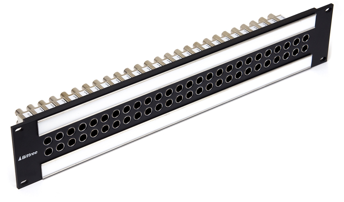 BIT-B52T-1WTHD Weco Low Density Patchbay for 2 Rows 26 Patch Points with 2RU-Non-Normalled - 75 Ohm Termination & 3G SDI