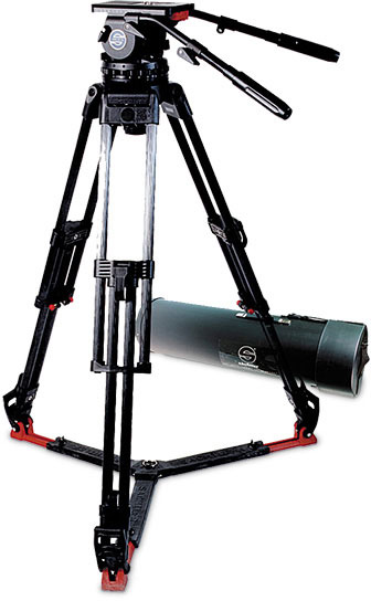 Picture of Sachtler SACH-2512 Video 25 Carbon Fiber with Fluid Head EFP 2 CF Tripod & Ground Spreader & Cover
