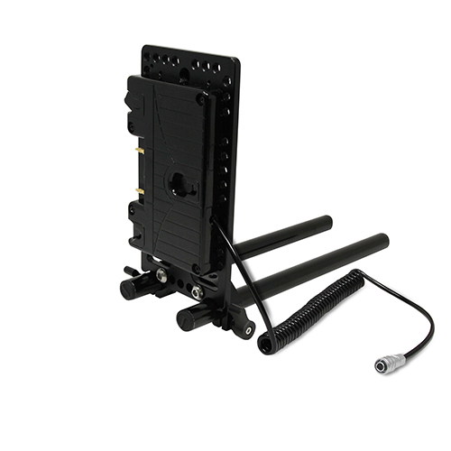 Picture of Core SWX CSW-RMG-BMPC4 15 mm Rail Mount Cheese Plate with 3-Stud Battery Plate & 10 in. 2-Pin Coil Cable for Blackmagic Pocket 4K & 6K