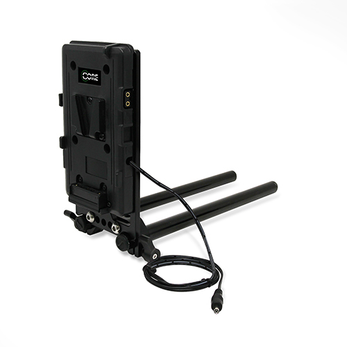 Picture of Core SWX CSW-RMV-C100 15 mm Rail Mount Cheese Plate with V Mount Battery Plate & 18 in. Regulated 8V cable for Canon C100-C100MK2