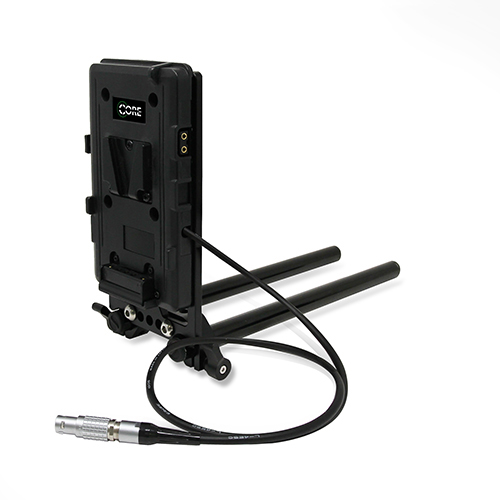 Picture of Core SWX CSW-RMV-KOM2 15 mm Rail Mount Cheese Plate with V Mount Battery Plate & 10 in. 2-Pin Coil Cable for RED Komodo