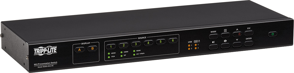 Picture of Tripp Lite TRL-B300-9X2-4K 9 x 2 in. Multi-Format HDMI Presentation Matrix Switch with Audio Extractor 4K