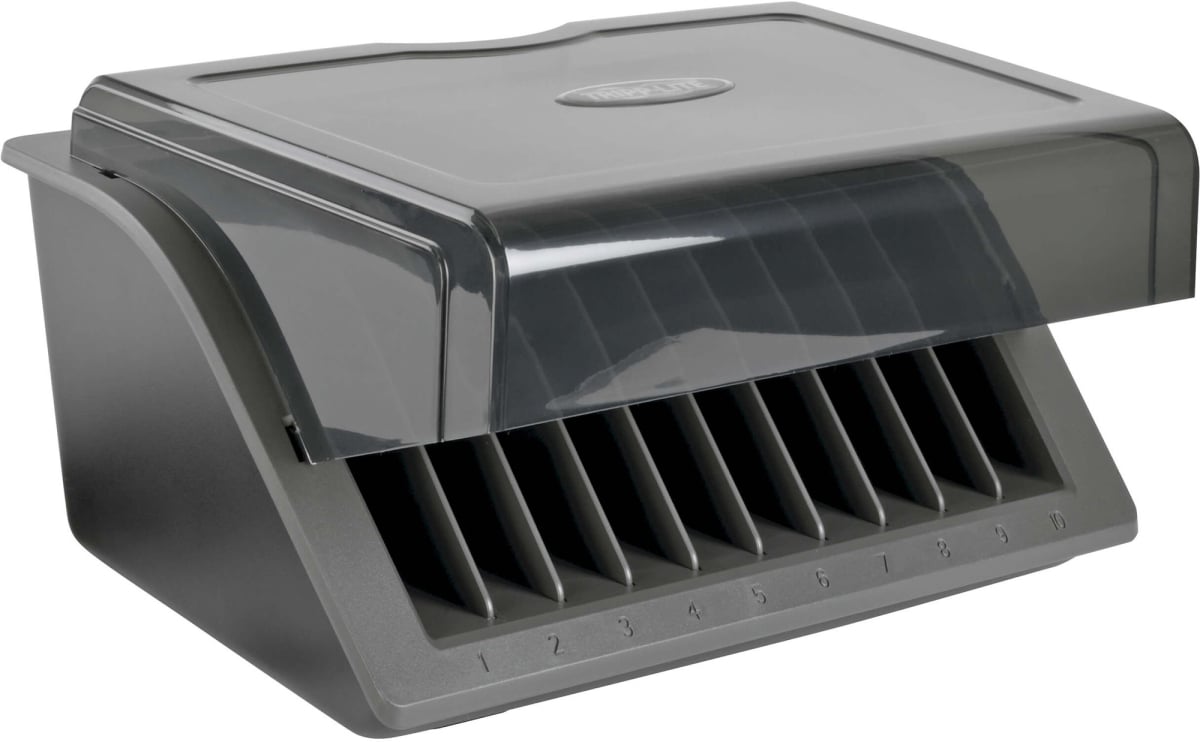 Tripp Lite TRL-CSD1006USB 10-Device USB Desktop Charging Station Tablets Laptops E-Readers, Black & Grey