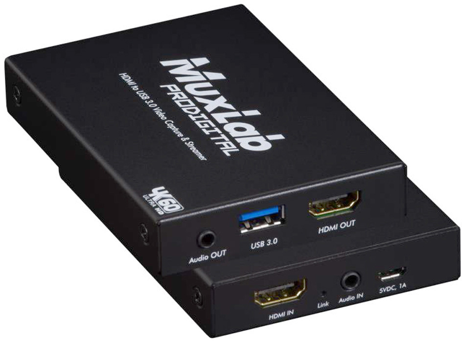 Picture of Muxlab MUX-500467 HDMI 4K to USB3.0 Video Capture & Stream Converter with Audio