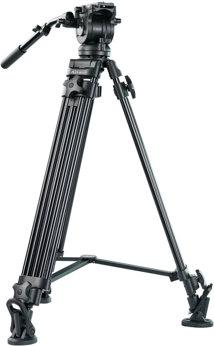 Picture of Eimage IKAN-EK60AAM 2 Stage Aluminum Video Tripod Kit with 75 mm Bowl & 17.6 lbs Payload