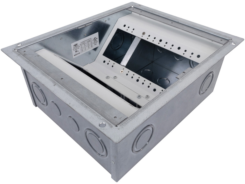 Picture of FSR FSR-FL-540P-5-B Floor Box for 5 in. Raised Access Computer & Stage Floors