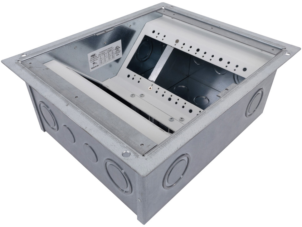 -FL-540P-5-B Floor Box for 5 in. Raised Access Computer & Stage Floors
