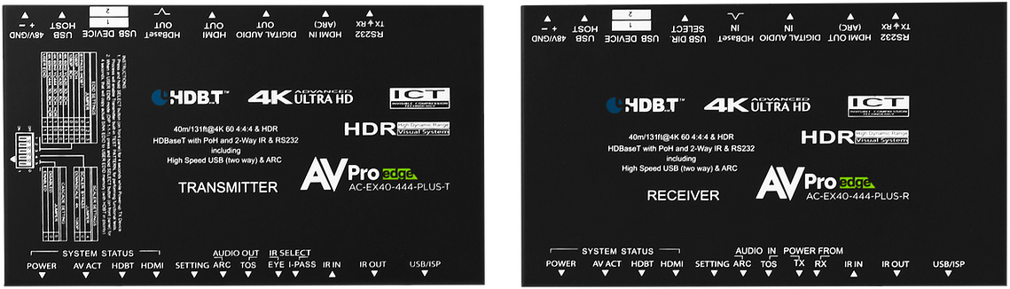 ACEX40444PLUSKIT 130 ft. HDBaseT Extender Kit with USB Extension