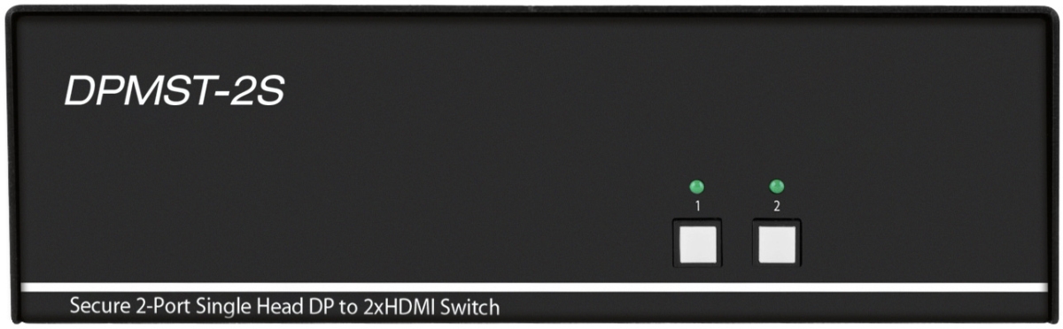 Picture of IPGard IPG-DPSMT-2S Secure 2-Port Single Head DisplayPort to 2x HDMI Switch