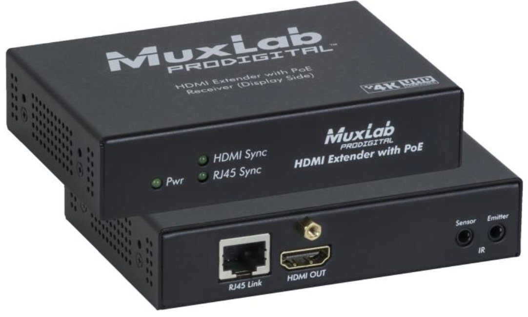 Picture of MuxLab MUX-500451-POERX HDMI Extender Kit, Metal