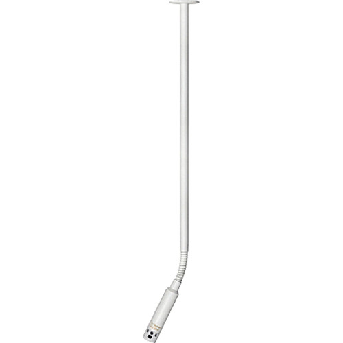 AUD-M40W12HC 12 in. Miniature High Output Ceiling Mic & Gooseneck, White