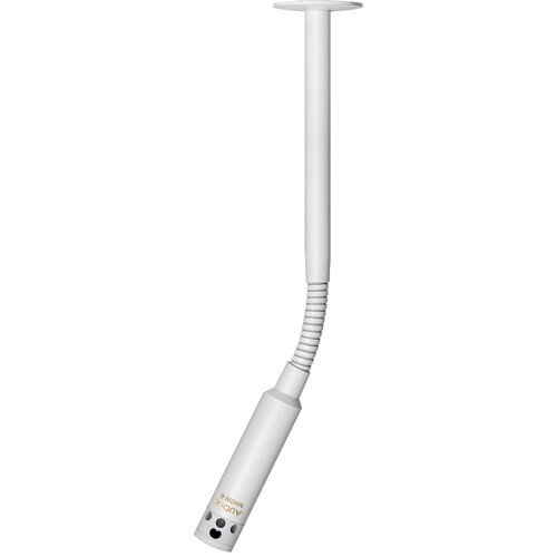 AUD-M40W6HC 6 in. Hanging Integrated Gooseneck Ceiling Mic with Gooseneck & Hypercardioid Capsule