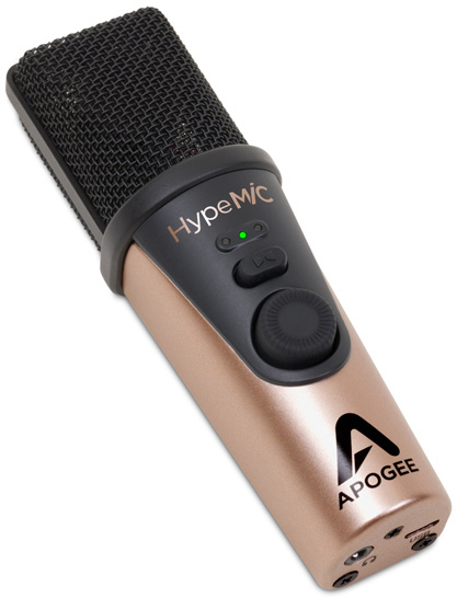 Picture of Apogee APOG-HYPEMIC Apogee HYPE MIC USB Cardioid Condenser Microphone with Built-In Analog Compressor