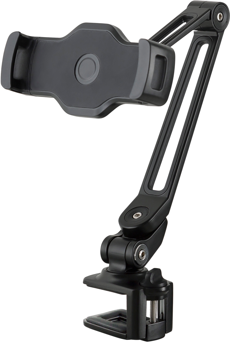 10.2-13 in. Smartphone & Tablet Clamp-on Holder for Devices, Black
