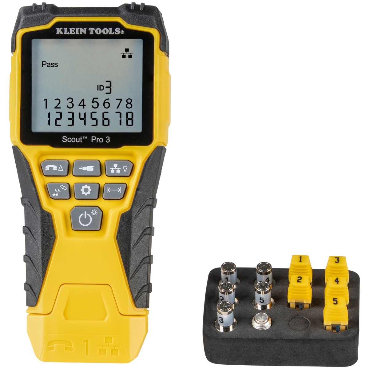 Cable Tester Kit with Scout Pro 3 Tester, Remotes, Adapter & Battery