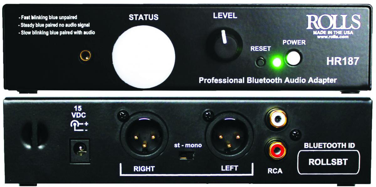 RLS-HR187  HR187 Stereo Professional Bluetooth Direct Box